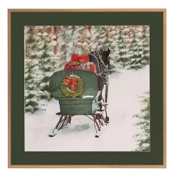 Winter Sleigh Ride Framed Art Print