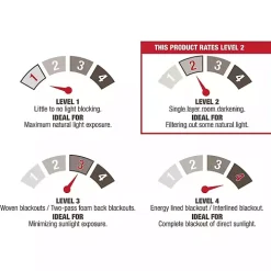 Winter White Biscayne Curtain Panel Set, 96 in.