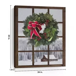 Winter Window Canvas Art Print
