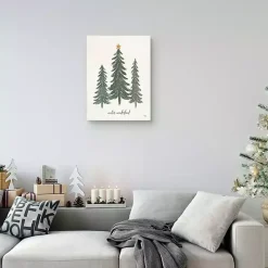 Winter Wonderland Christmas Trees Wall Art Print