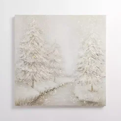 Winter Wonderland Forest Canvas Art Print