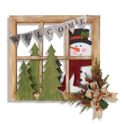 Winter Wonderland Window Frame Wall Plaque