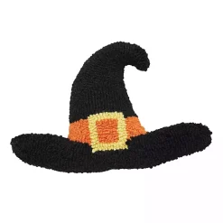 Witch Hat Shaped Halloween Throw Pillow