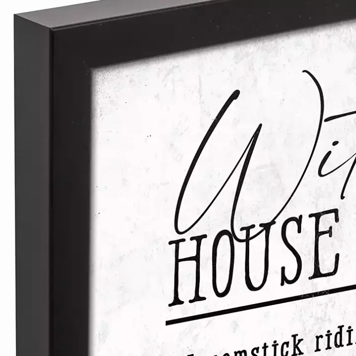 Witch's House Rules Halloween Wall Plaque