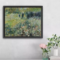 Woman with Parasol Garden Canvas Print, 22x18 in.