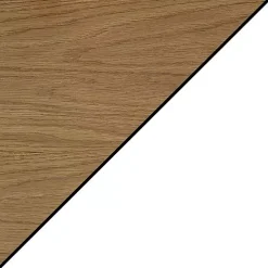 Wood & White Two-Tone Charging Open Accent Table