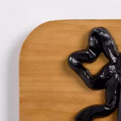 Wood and Metal Bow Wall Hooks