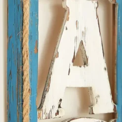 Wood Cut-Out Beach Hanging Wall Plaque