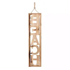 Wood Cut-Out Beach Hanging Wall Plaque