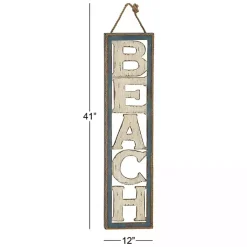 Wood Cut-Out Beach Hanging Wall Plaque