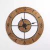 Wood Open Face Wall Clock
