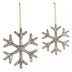 Wood Snowflake 12-pc. Christmas Ornament Set