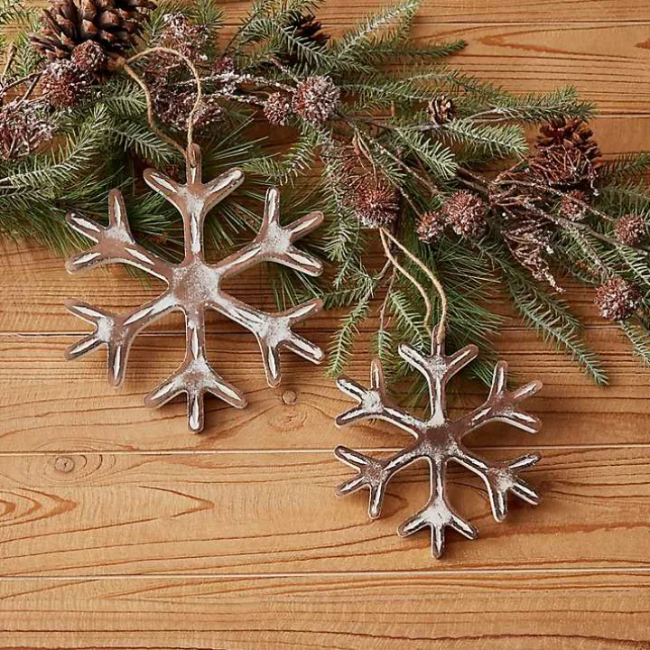 Wood Snowflake 12-pc. Christmas Ornament Set