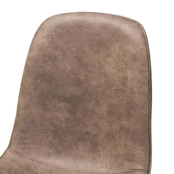 Wood Table and Leather Chairs 5-pc. Dining Set