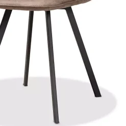 Wood Table and Leather Chairs 5-pc. Dining Set