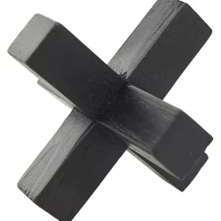 Wooden Black & White 3D Tic Tac Toe Set