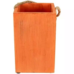 Wooden Jack O' Lantern Candle Holder