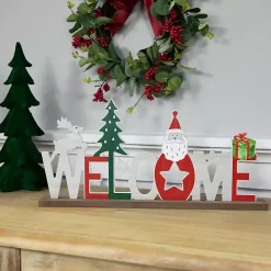 Wooden Welcome Christmas Tabletop Sign
