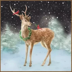 Woodland Celebration Framed Canvas Art Print