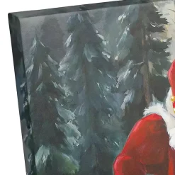 Woodland Santa Canvas Art Print