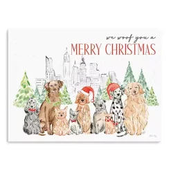 Woof You a Merry Christmas Canvas Print