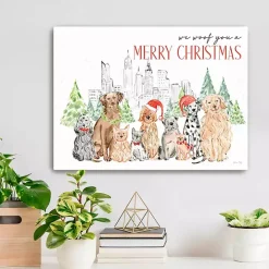 Woof You a Merry Christmas Canvas Print