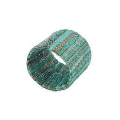 Woven Minty 4-pc. Napkin Ring Set