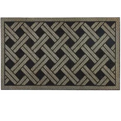 Woven Wicker Pattern Doormat