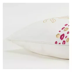 Wrapped Gift Pink Christmas Throw Pillow