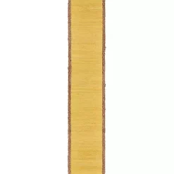 Yellow Braided Jute Table Runner