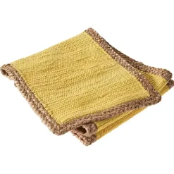 Yellow Braided Jute Table Runner