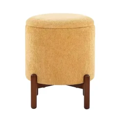 Yellow Daniella Storage Ottoman