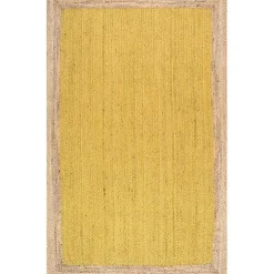 Yellow Eugene Woven Area Rug, 5x8