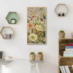 Yellow Flowers Framed Canvas Art Print