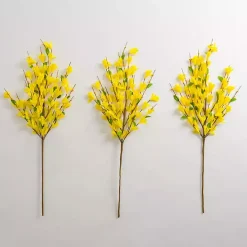 Yellow Forsythia Stems, Set of 3