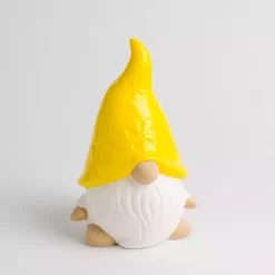 Yellow Gnome Outdoor Statue