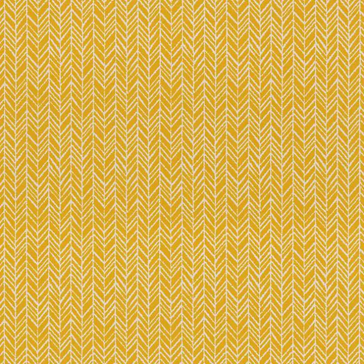 Yellow Herringbone Outdoor Seat Cushions, Set of 2