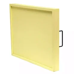 Yellow Hoppy Easter Wood Tray