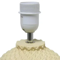Yellow Purled Ceramic Table Lamp
