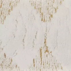 Yellow Stripe Diamond Tassels Cotton Lumbar Pillow