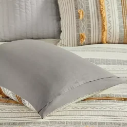 Yellow Striped 3-pc. Full/Queen Comforter Set