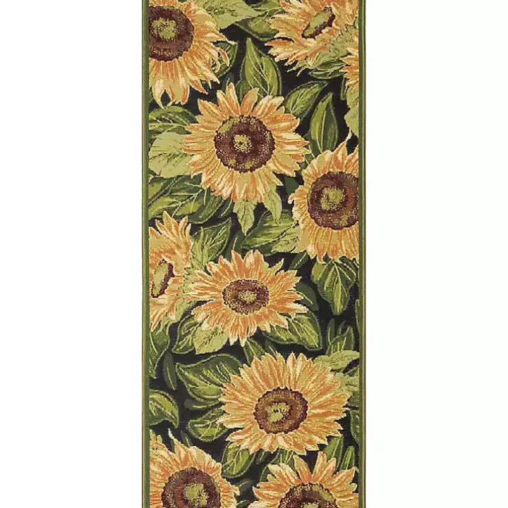 Yellow Sunflower Indoor/Outdoor Runner, 1x4