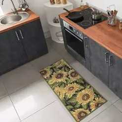 Yellow Sunflower Indoor/Outdoor Runner, 1x4