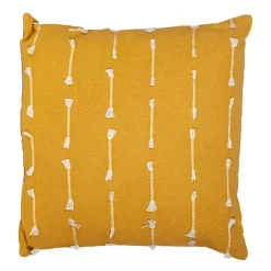 Yellow Woven Lines Pillow