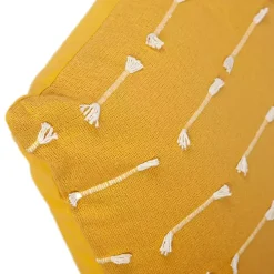 Yellow Woven Lines Pillow
