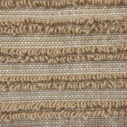 Yellow Woven Stripes Lumbar Pillow