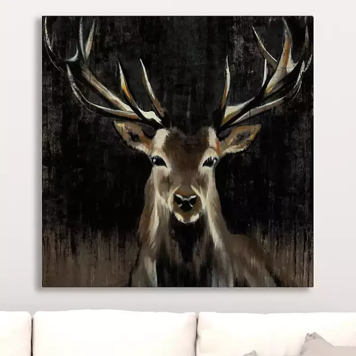 Young Buck Giclee Canvas Art Print, 30x30 in.