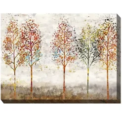 Young Forest Trees Outdoor Canvas Art Print